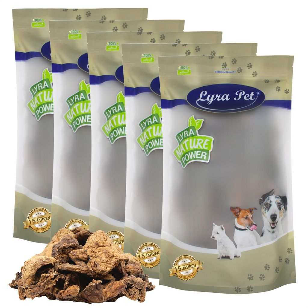 Lyra Pet® Lammlunge Hundesnack 5 kg fettarm für Allergiker Produktbild 