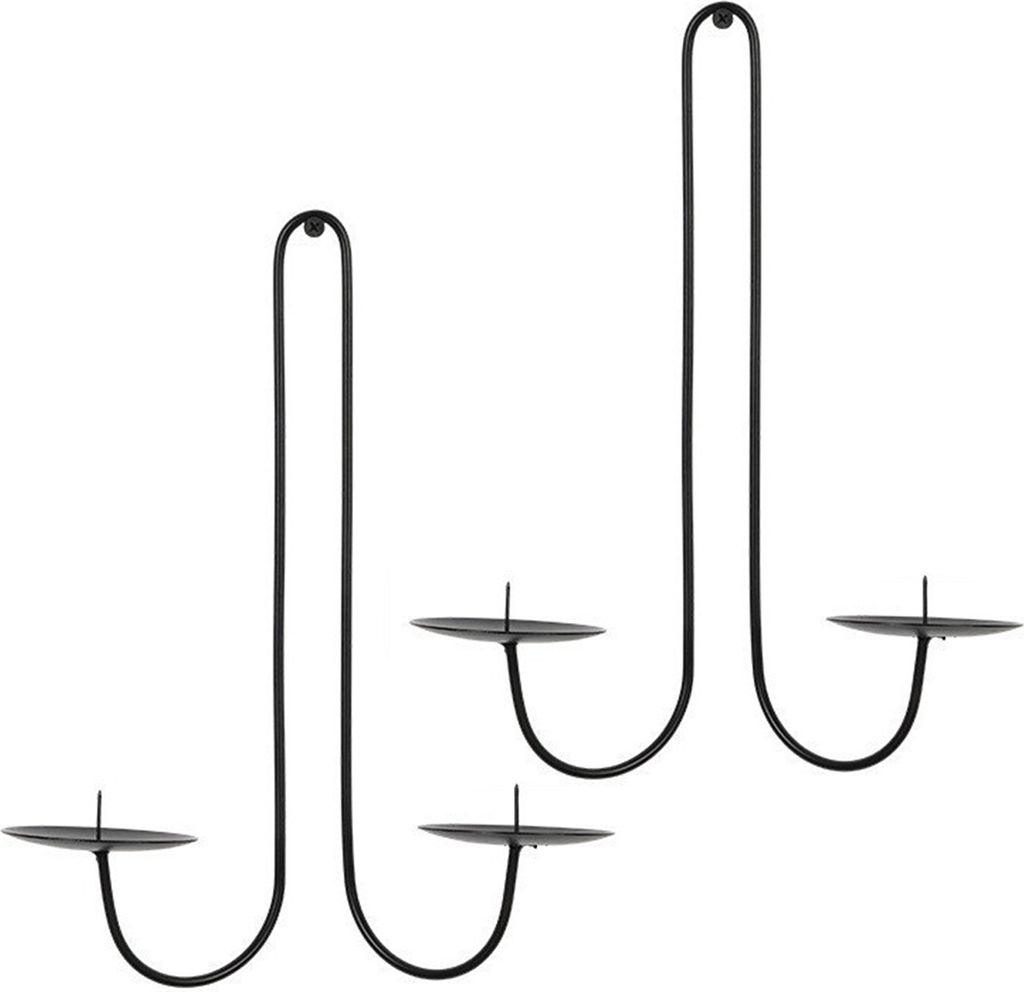 Eisen-Kerzenleuchter im Waage-Stil, Wandkerzenhalter, hängender Kerzenhalter für Wohnzimmer, Esszimmer und Kamindekor