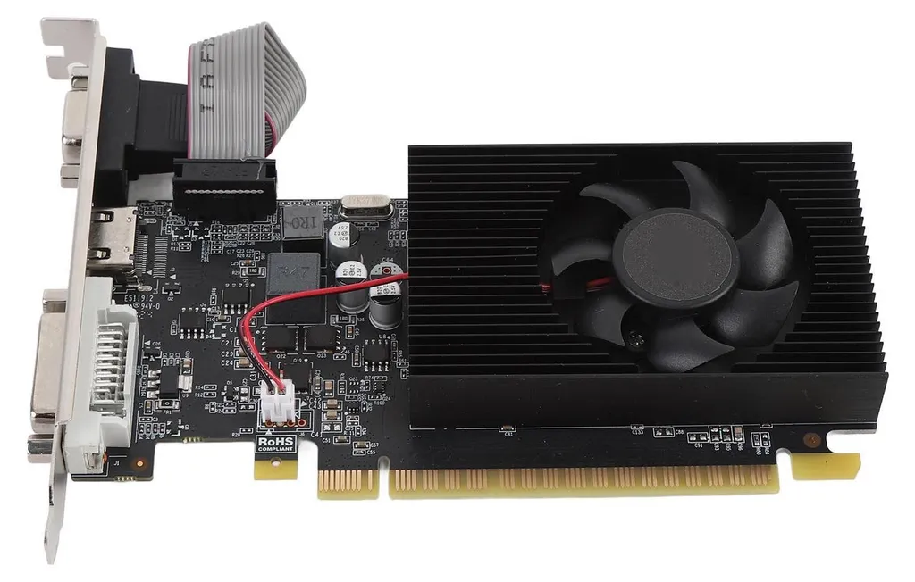 Carte Vidéo PC GT740 4GB DDR3 - Composant Graphique DVI VGA HDMI HD