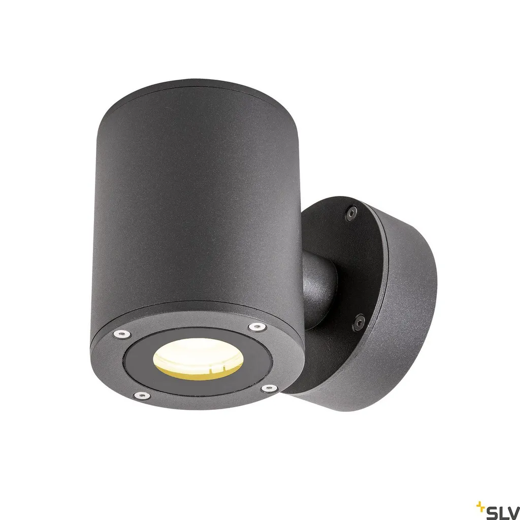 Luminaire extérieur LED bidirectionnel IP44 anthracite pour façade