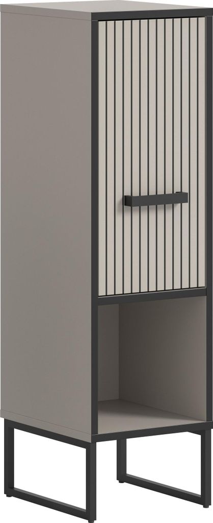 Bagno badkamerkast 1 deur 1 vak lichtgrijs, crèmekleurig. Immagine del prodotto 
