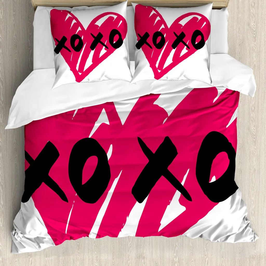 Copripiumino ABAKUHAUS 155x220 Rosa/Nero - Miglior Prezzo