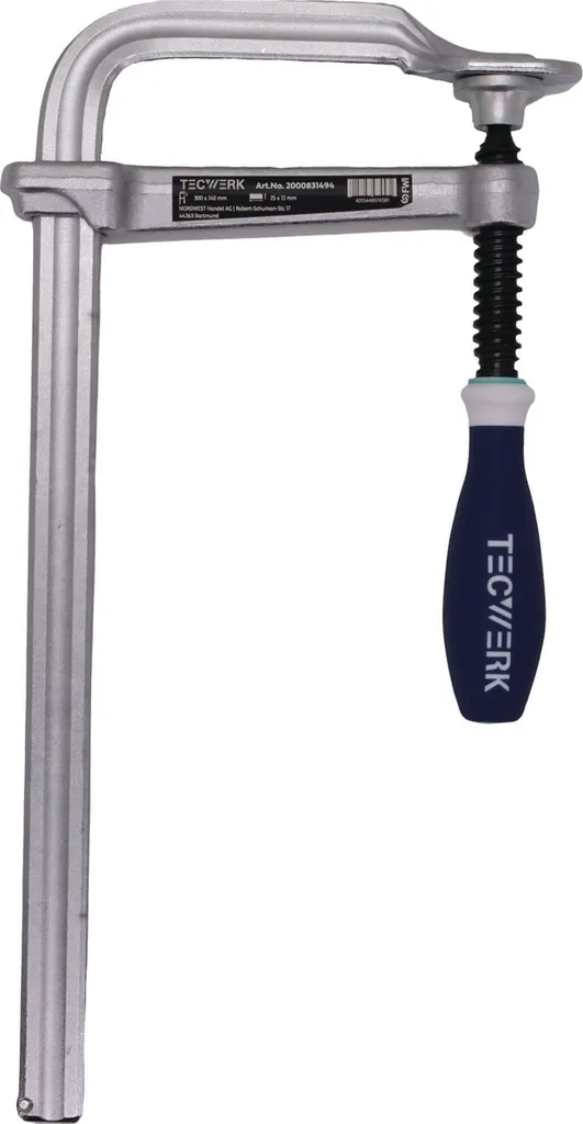 Serre-joint tout acier 600 mm saillie 120 mm avec poignée ergonomique 3K