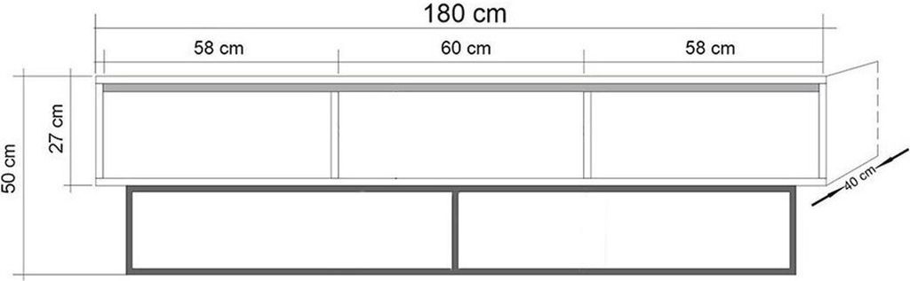 Skye Decor, Milo- Milo 180SPH, Nussbaumfarbe,Schwarz, Produktbild 6