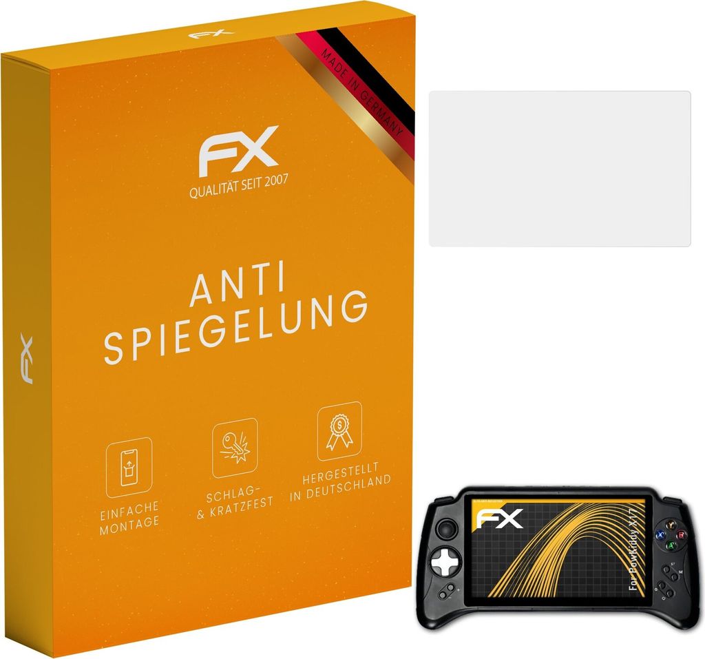 atFoliX FX-Antireflex 3x Schutzfolie kompatibel mit PowKiddy X17 Displayfolie