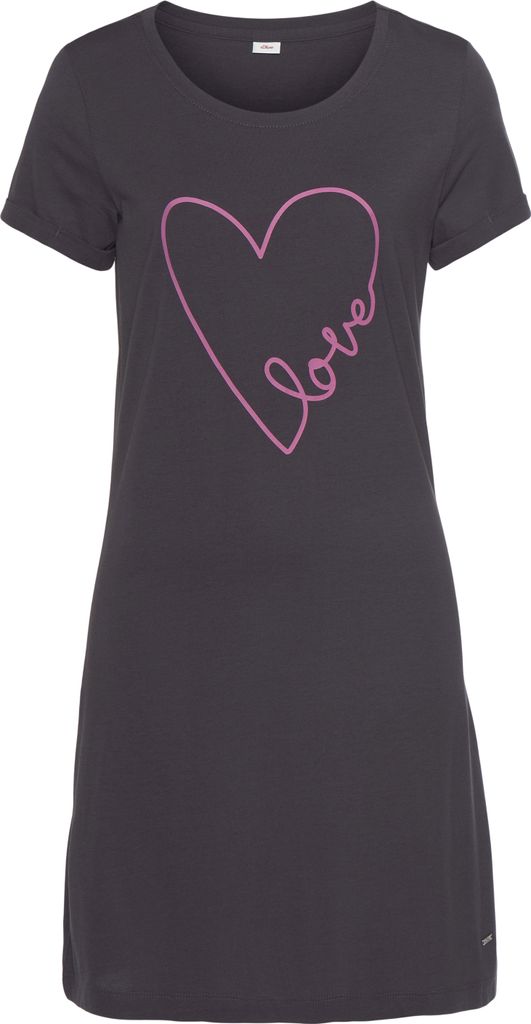 Vivance Dreams Bigshirt anthrazit Größe 36/38