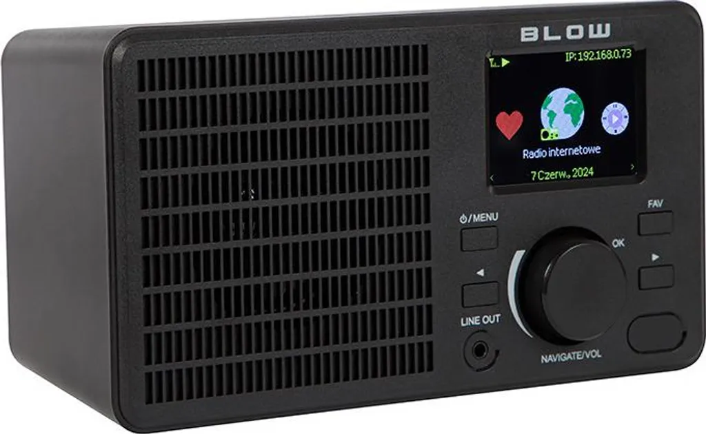 Blow Radio RI1 Internet Radio Nera - Complemento d'Arredo Tecnologico