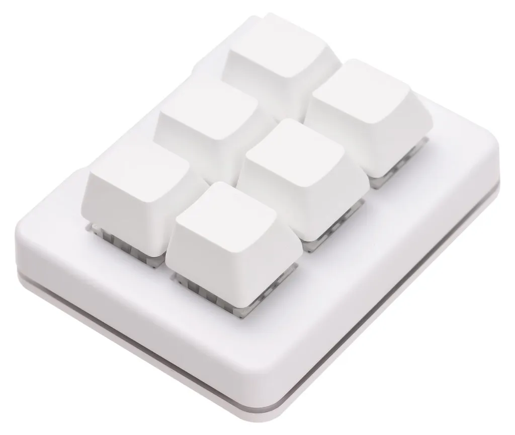 Clavier programmable 3 modes Bluetooth 2.4GHz et Filaire 6 Touches
