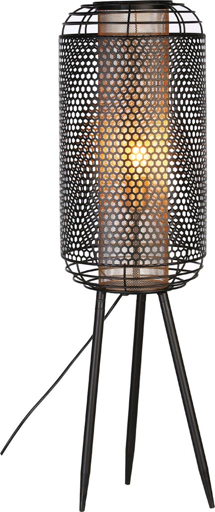 Kovová stojací lampa Casablanca "Industrial" . černá / Obrázek produktu 