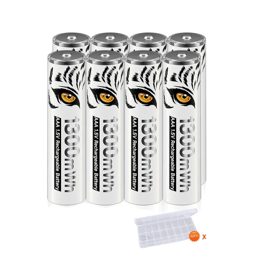 Super Pack 8 Batterie AAA Litio 1.5V + Caricatore LCD USB Offerta