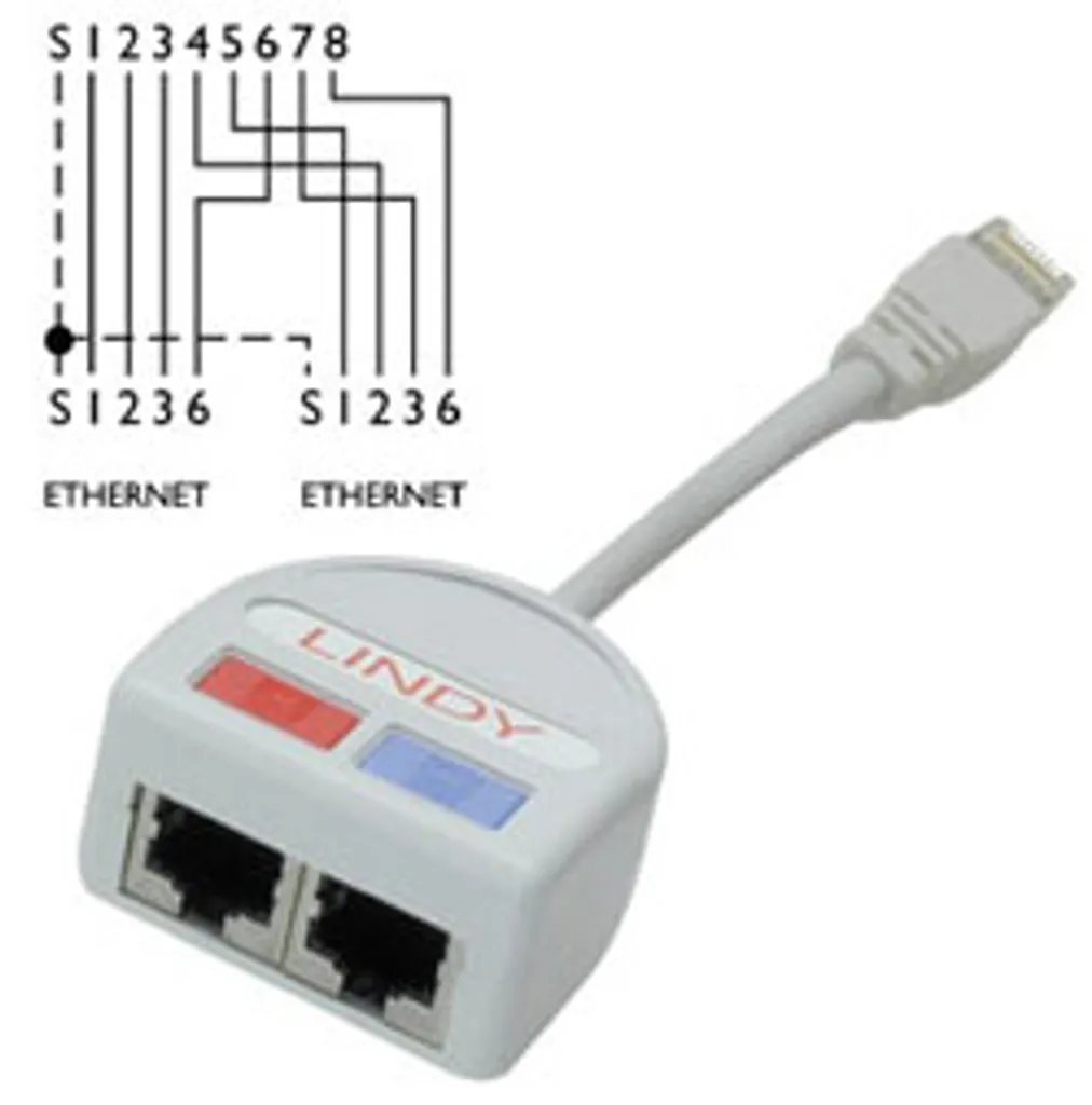 Splitter RJ-45 LINDY : Solution pour 2 Appareils sur 1 Seul Câble Cat.5