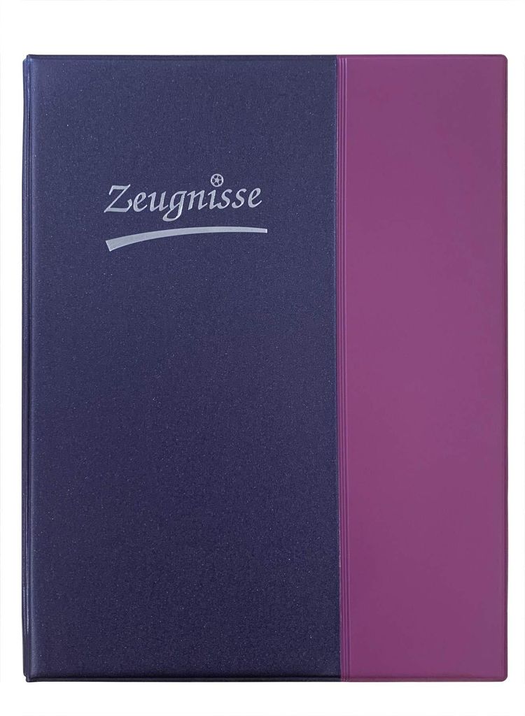 Idena Zeugnismappe DIN A4 violett/blau Produktbild 