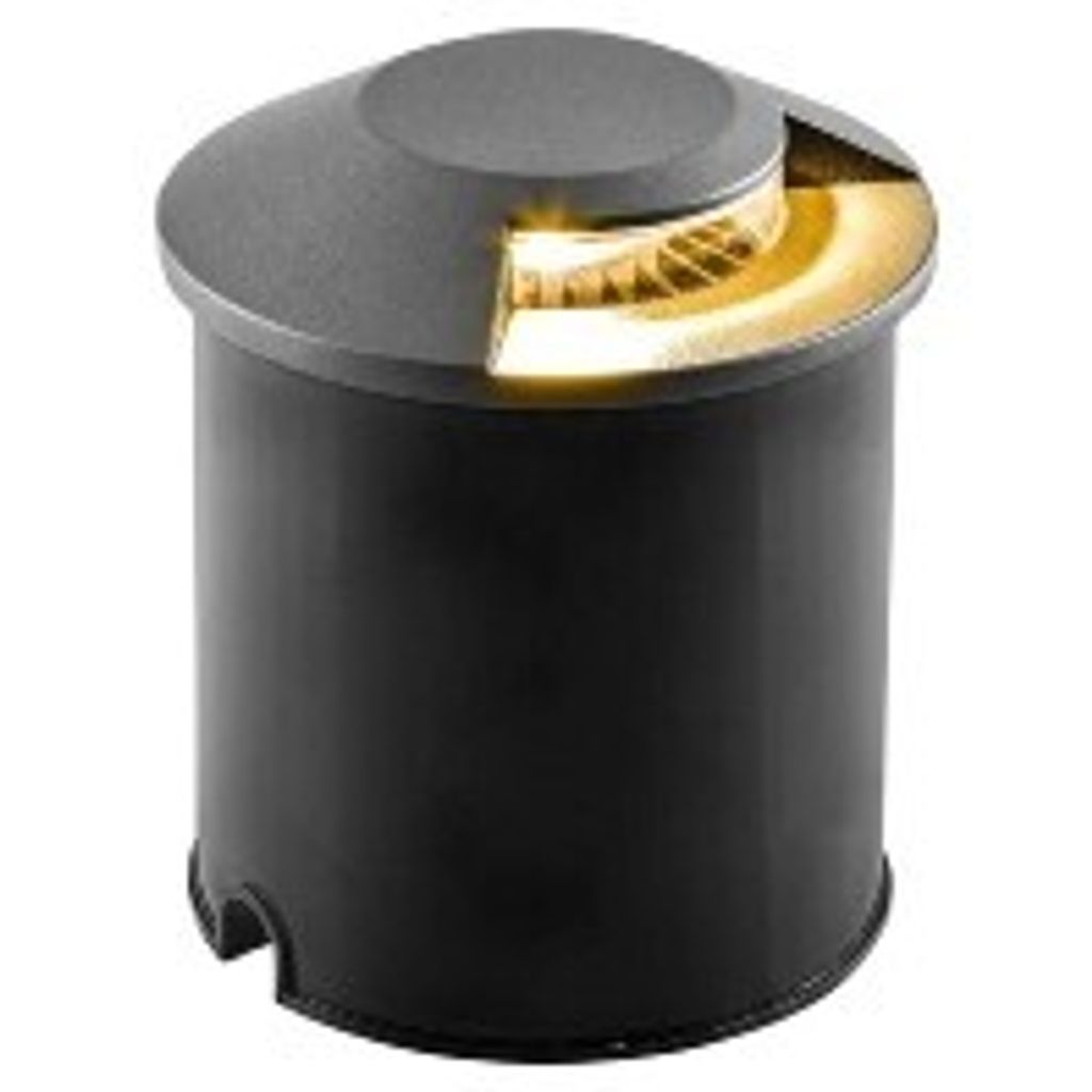 EVN LED Bodeneinbau rund P67151702 1-fach anthrazit IP67, 7W -3000K, 67lm