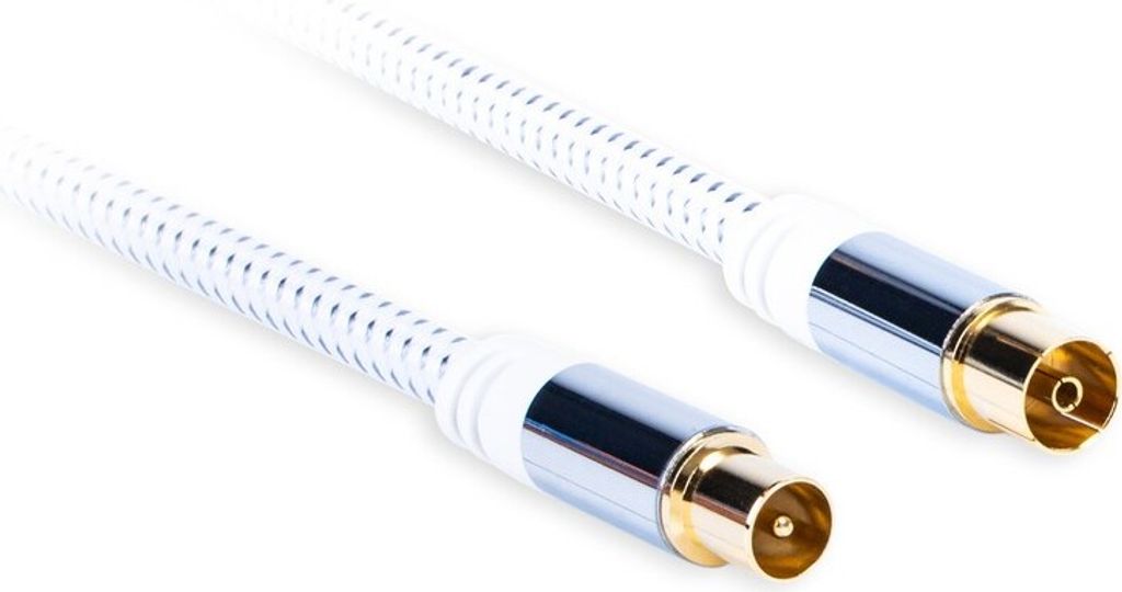 Antennen-Koaxialkabel - Antenne (männlich) - Antenne (weiblich) Länge: 5,0m AQ Premium