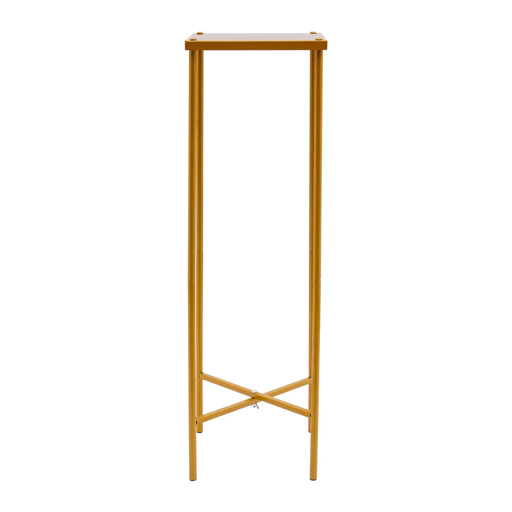 Support de fleurs en or pour décoration de table mariage chic et moderne