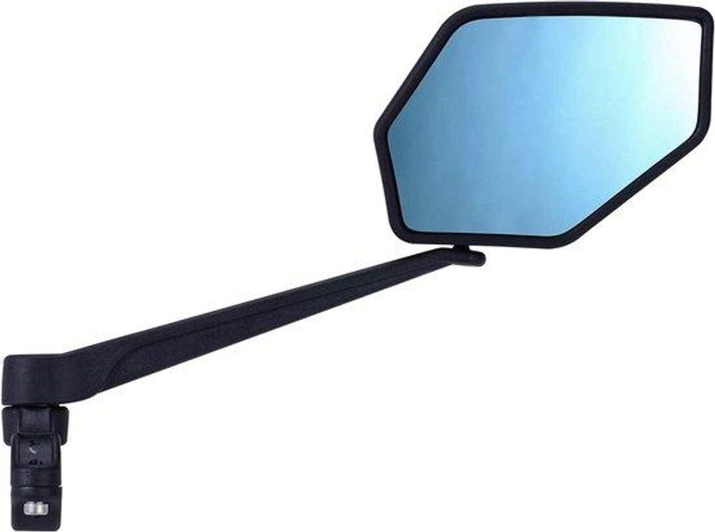 Verstelbare Stuurspiegel mit Antiglare Beschichtung, einstückig, schwarz, ein Größe