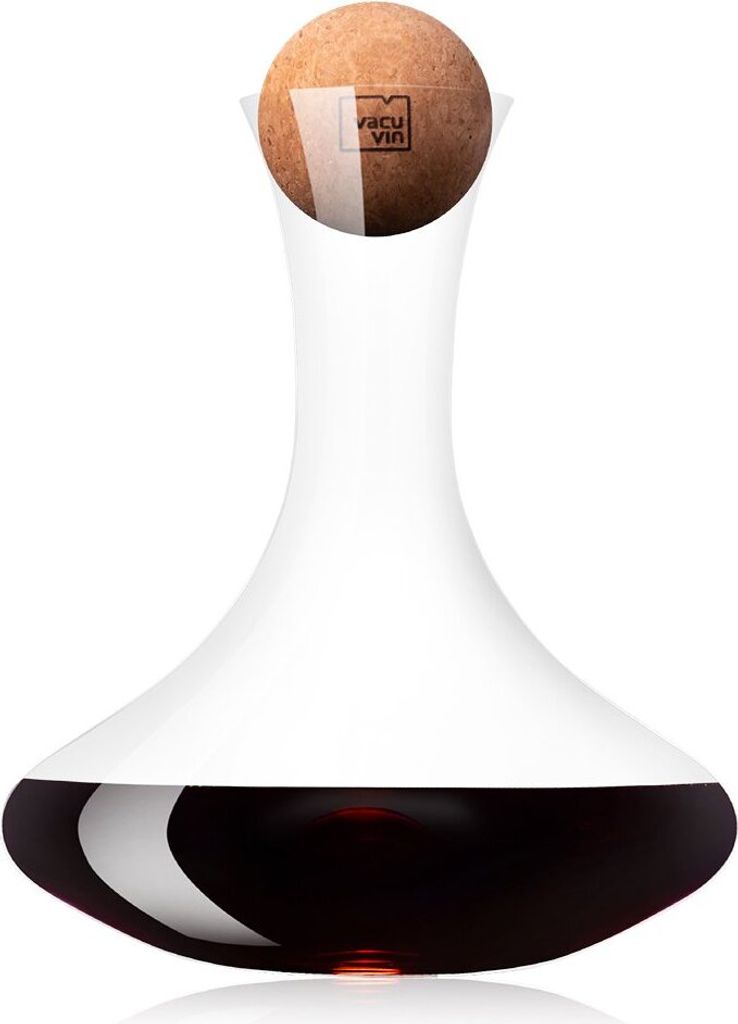 Vacu Vin WINE TIME Weinkaraffe mit Korken 1 l