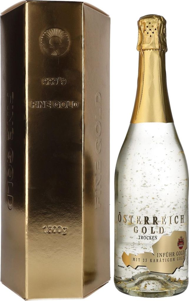 Österreich Gold - mit 23 Karat Blattgold 9,5% Vol. 0,75l in Produktbild 