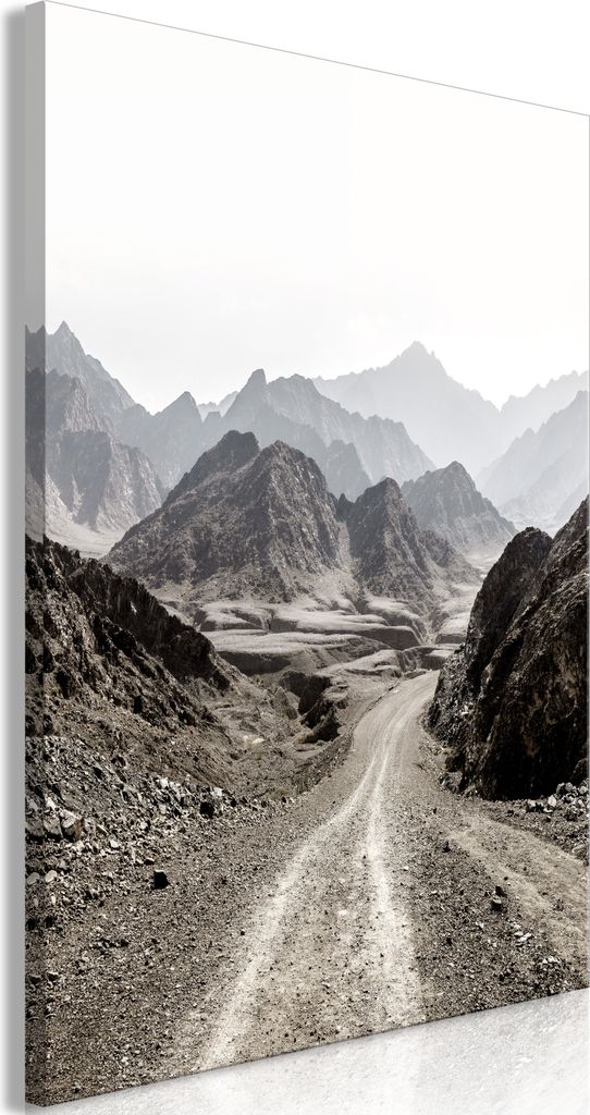 Vliesstoff Leinwandbild - Trail Through the Mountains (1 Part) Vertical 80x120 cm Landschaften c-B-0598-b-a