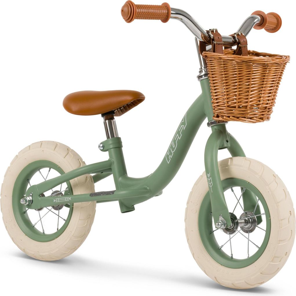 Vintage 10" zelený cross-country bicykel Huffy s košíkom Obrázok produktu 