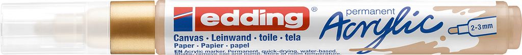 edding 4-5100924 edding 5100 Acrylstift gold 2,0 - 3,0 mm, Immagine del prodotto 