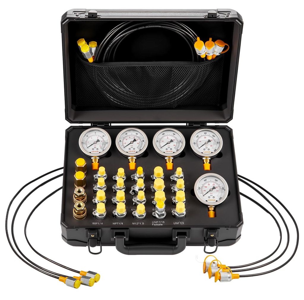 VEVOR Hydraulikdruck Testkit, 10 / 60 / 160 / 400 / 600 Produktbild 