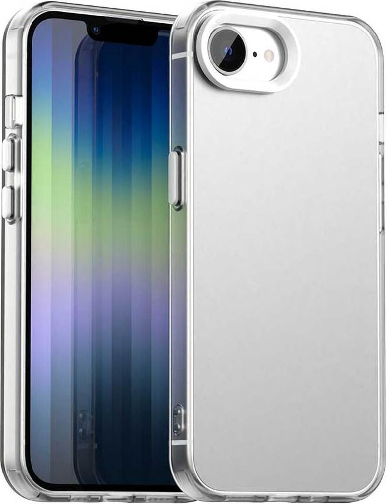 Handyhülle für iPhone 16e/iPhone 17e Schlank Durchscheinend Matt Stoßfest Schutzhülle Weiß