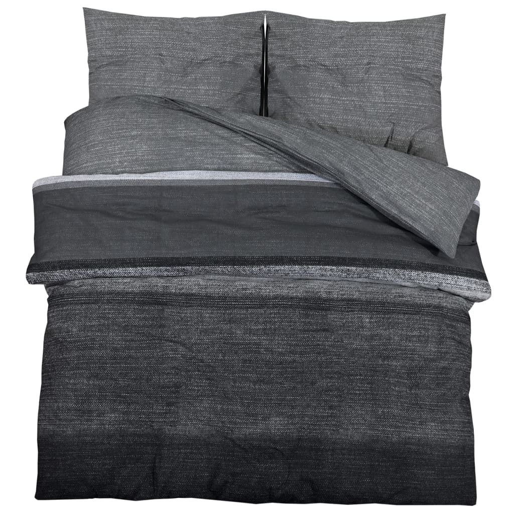 vidaXL Set di biancheria da letto grigio scuro 240x220 cm Immagine del prodotto 