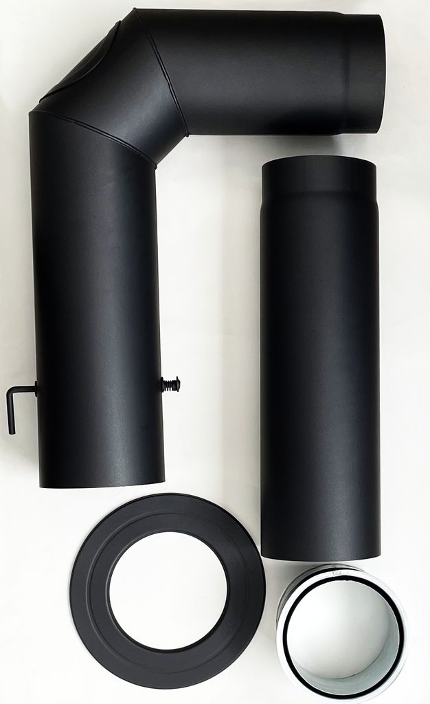 Tuyau de poêle / tuyau de fumée à paroi épaisse - Set Image du produit 