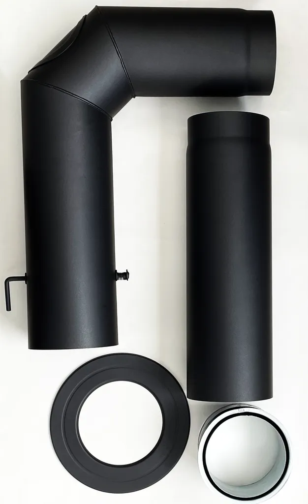 Tuyau de poêle Fullform DURATHERM Ø150 mm en acier noir épais 2 mm