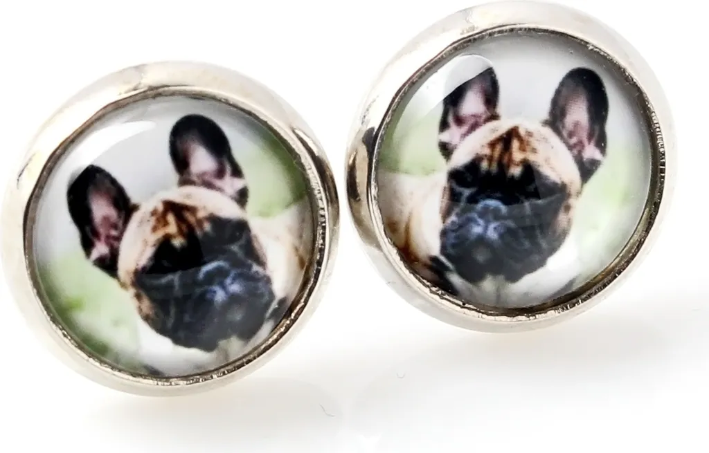 Orecchini con Foto Bulldog Francese | Gioielli Art-Dog Personalizzabili