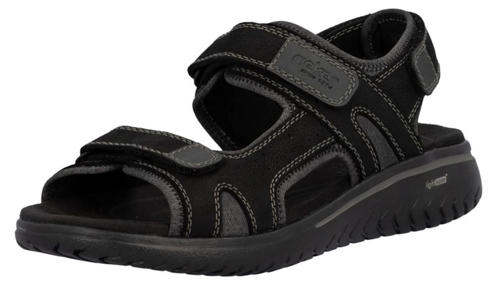Rieker Trekkingsandalen Herren 32313933313933 Schwarz 46 EU Produktbild 