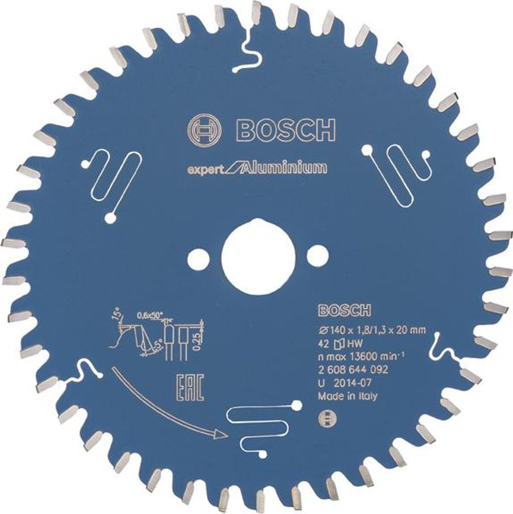 EXPERT Aluminium Kreissägeblatt, 140x1,8/1,3x20 mm, Z42