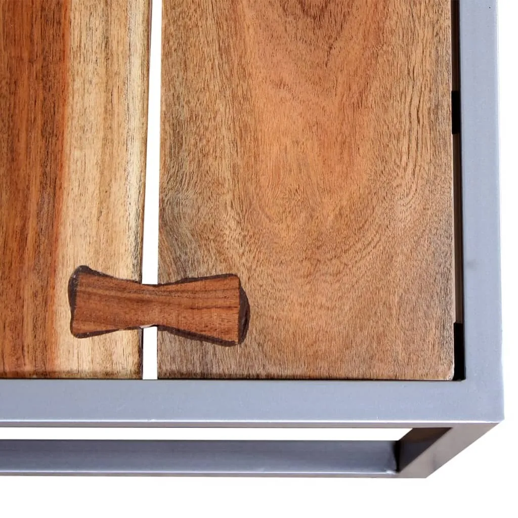 Offerta Set 2 Tavolini vidaXL in Legno Acacia Massiccio - Prezzo Outlet - 3
