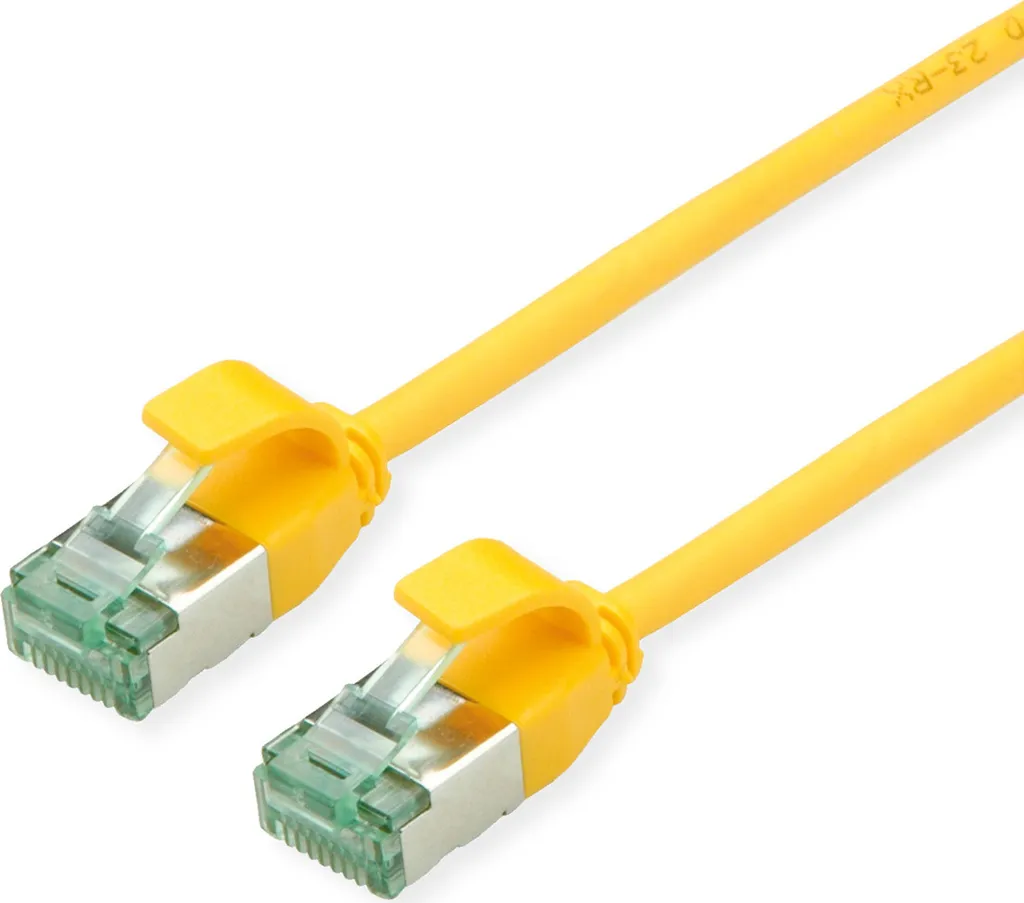OFFERTA Cavo ROLINE Cat.6A Slim 0,3m Giallo | 10Gbps Data Center