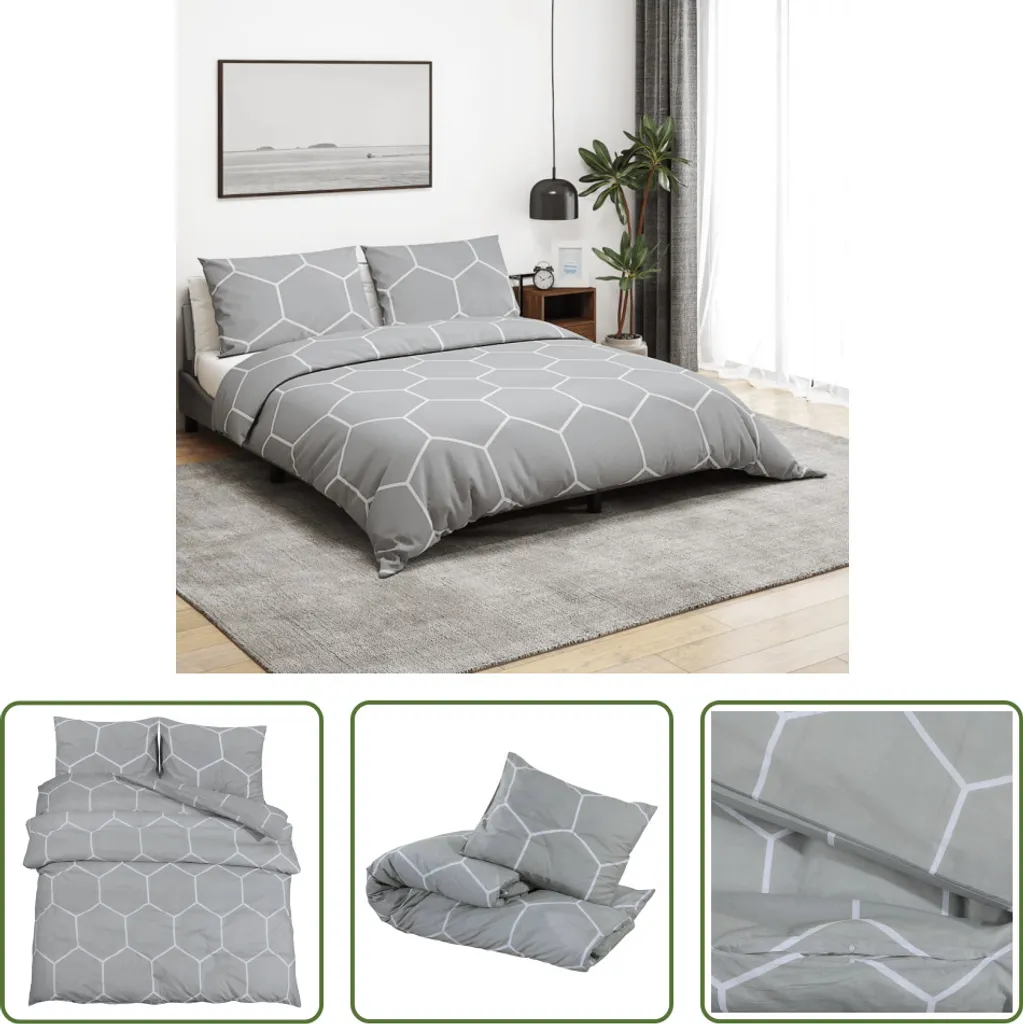 Set Lenzuola Grigio 200x220 in Puro Cotone - The Living Store