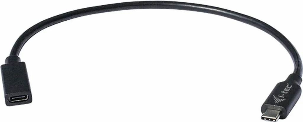 Câble Extension i-Tec C31EXTENDCBL USB-C 3.1 Gen 2 10Gbps Noir 0.3m