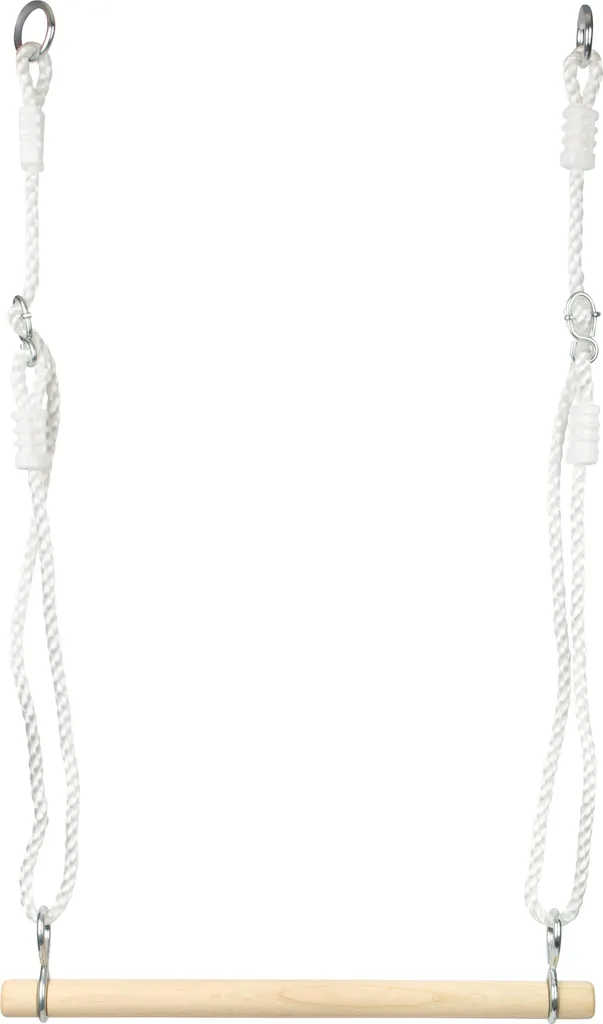 Trapezio Ginnico Small Foot 11586 | Altalena in Legno Naturale Regolabile
