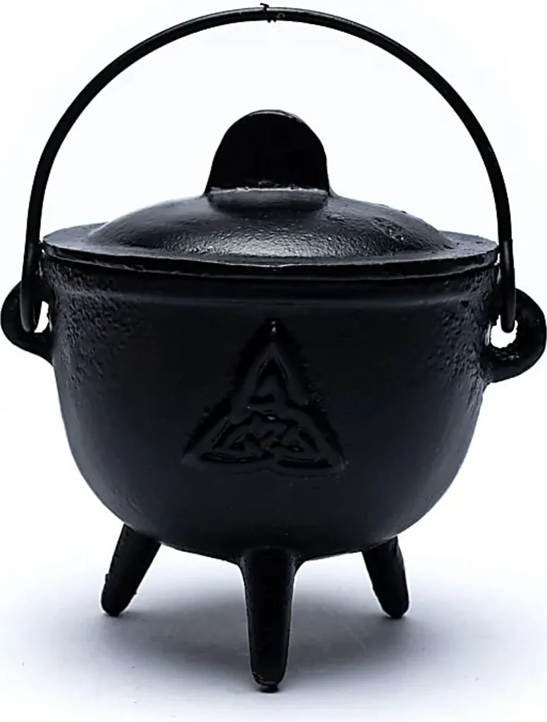 Petit Chaudron de Sorcière Triquetra 1080g - Brûle-encens Traditionnel