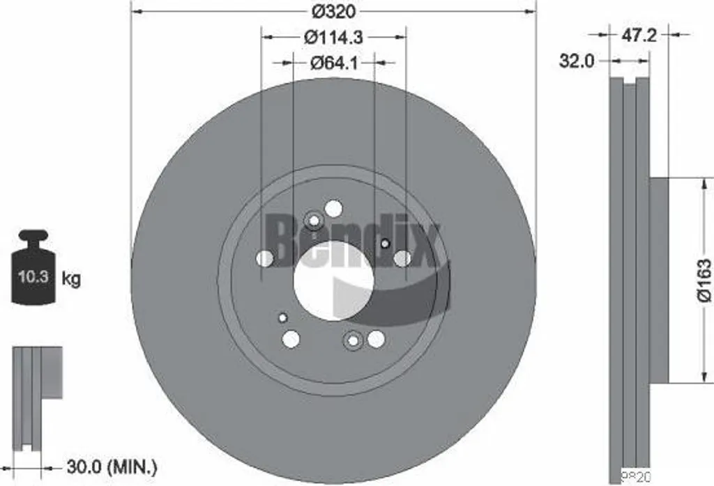 Disque de frein BENDIX BDS2010 : stop aux vibrations sur votre Accord