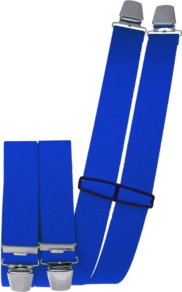 Hosenträger mit 4 extra starken  Clips uni Farben Produktbild 