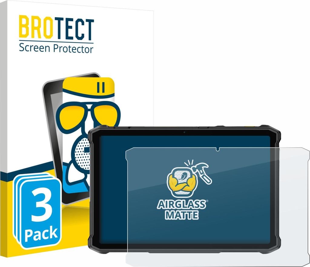 3x BROTECT Entspiegelungs Schutzglas für Ulefone Armor Pad 5 Ultra Schutzfolie Panzer Folie Glas Display Schutz matt