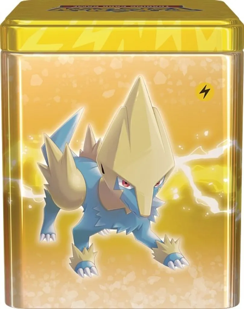 Pokémon Stacking Tin Type Plante avec Boosters et Boîte Métal Robuste - 9