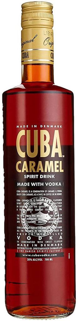 Cuba Caramel Vodka Lihový nápoj  Denmark 30 % 700 ml Obrázek produktu 