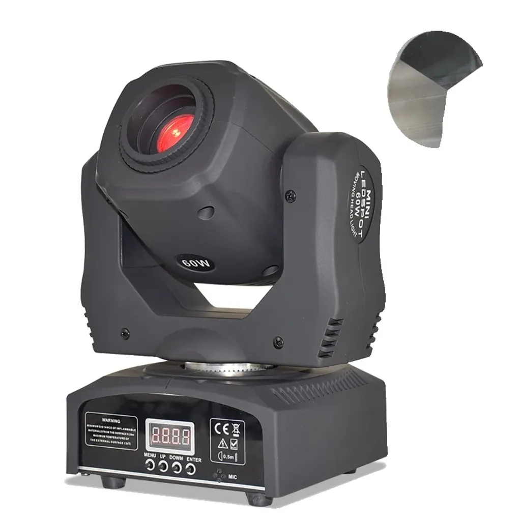 Lyre LED 60W Blanche DMX 12CH pour un Éclairage de Scène sans Panne
