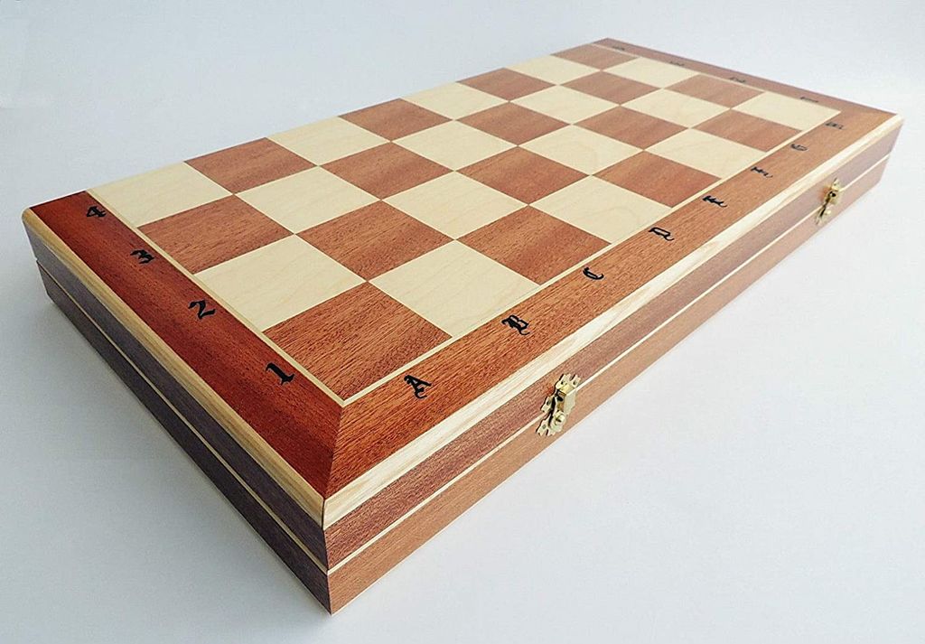 Engelhart- Hochwertiges Massivholz - Schachspiel aus Eschenholz
