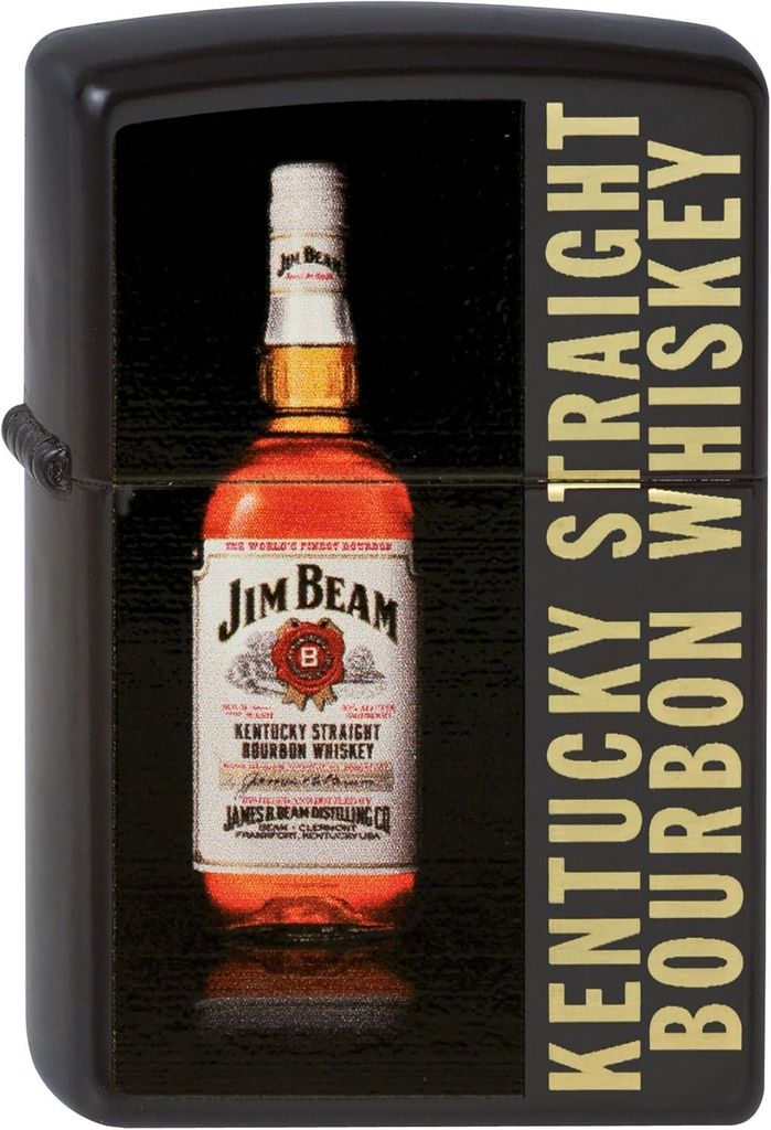 ZIPPO Feuerzeug 2002759 Jim Beam Bottle black matte