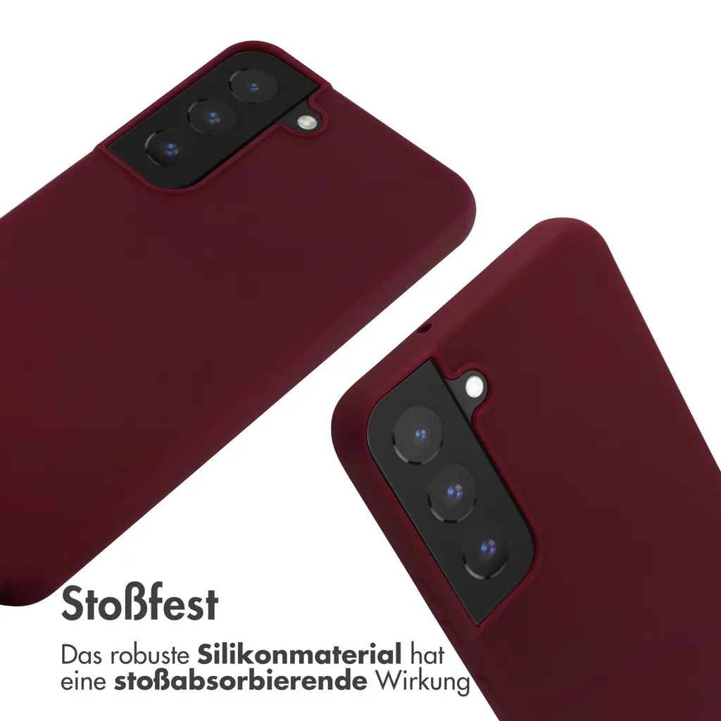 Cover Samsung S22 imoshion con Strap - Rosso Scuro Elegante - 7