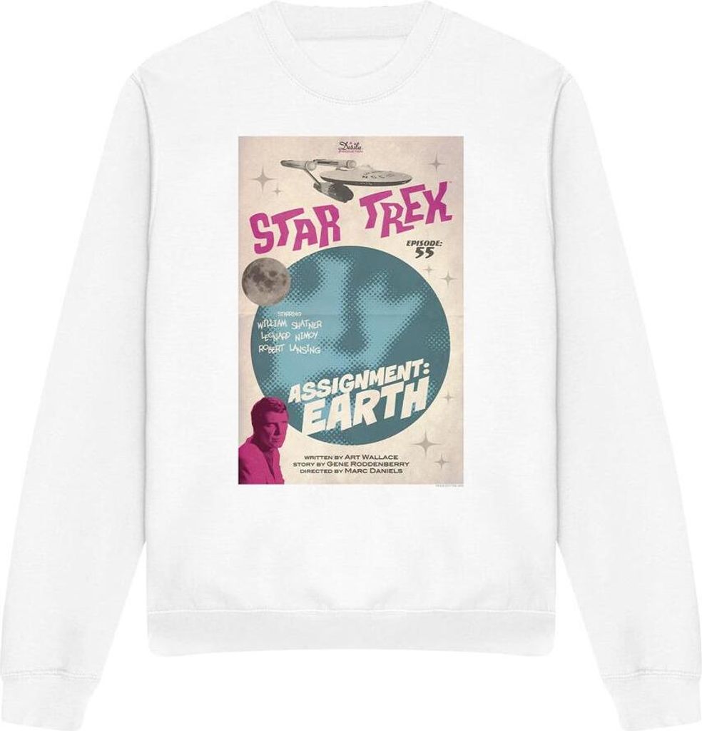 Star Trek - "The Original Series Episode 55" Sweatshirt für Herren/Damen Uni TV11617 (XL) (Weiß)