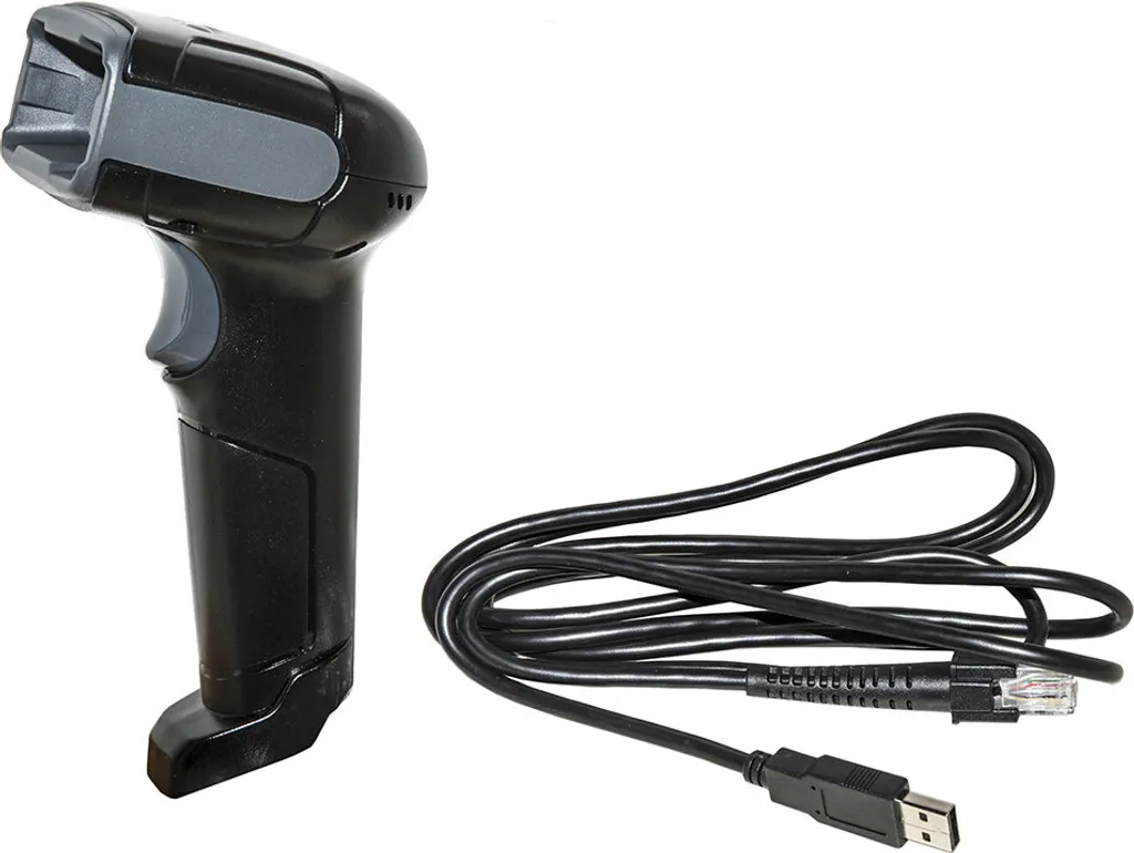 Link Accessori LKLET19 Lecteur de codes-barres portable 1D/2D Noir Gris